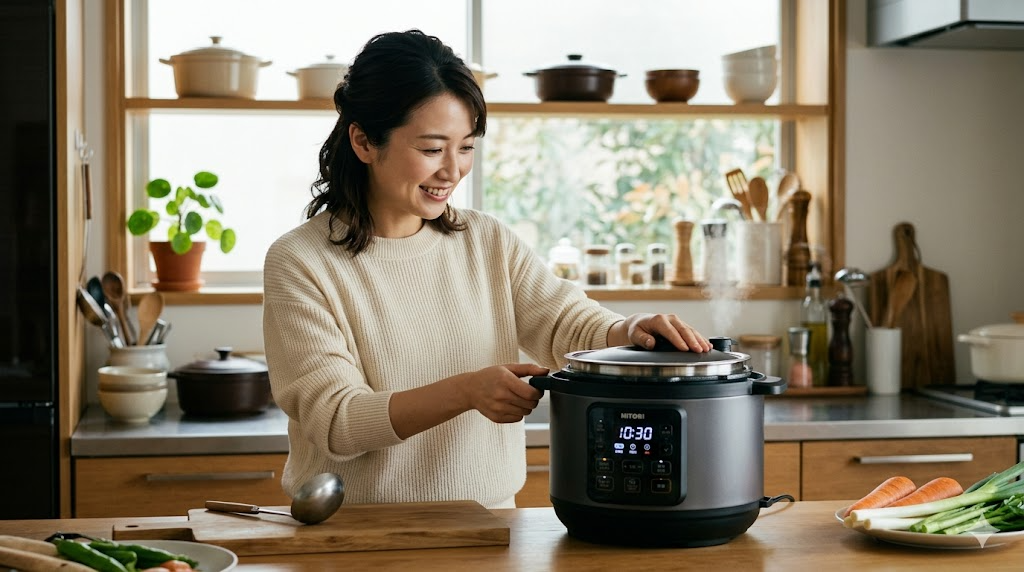 ニトリの電気圧力鍋の口コミと評判!買って後悔しない?のイメージ画像