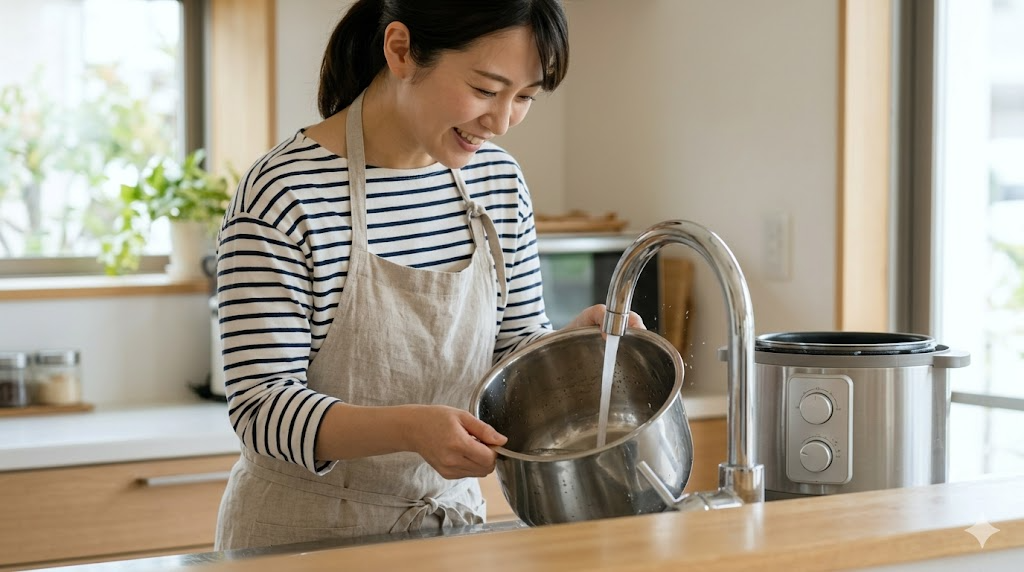 洗うのが面倒というデメリットの解決策を表すイメージ画像