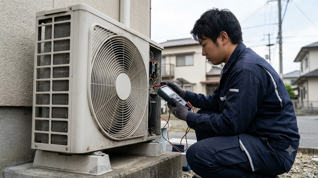 起動時の電力負荷と故障の関係性を表すイメージ画像