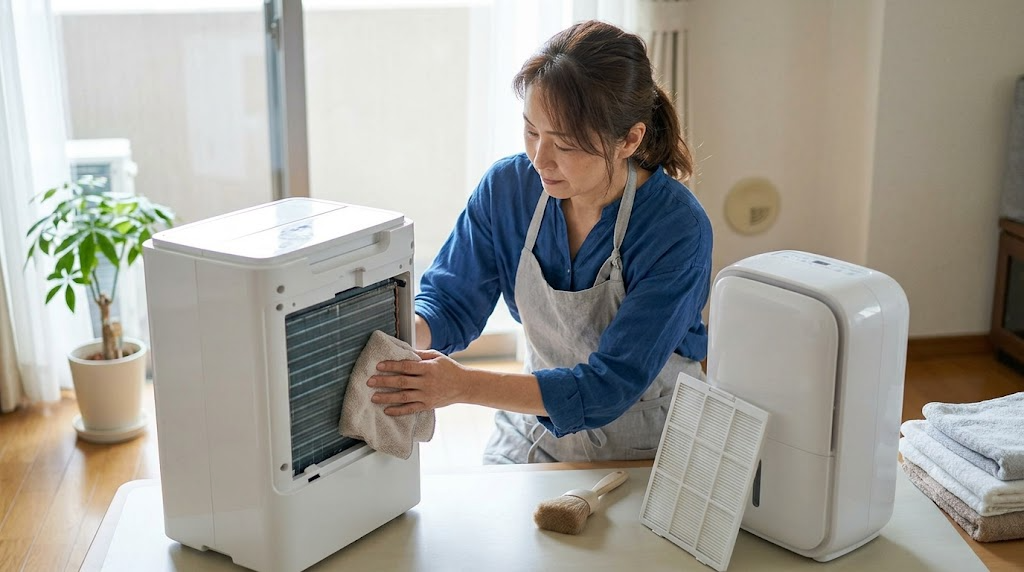 寿命や耐久性の違いとお手入れ方法を表すイメージ画像