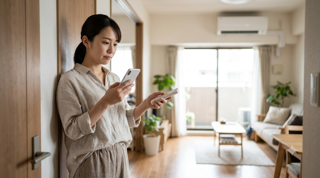 外出時にエアコンを消す時間の基準を表すイメージ画像
