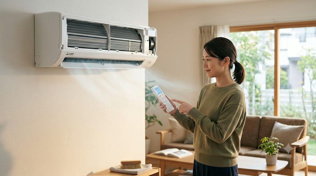 カビ予防に効果的な内部クリーンと内部乾燥の機能を表すイメージ画像