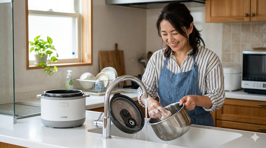 タイガーのお手入れが簡単なモデルを表すイメージ画像