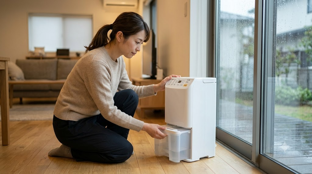 デシカント式の特徴と注意点を表すイメージ画像
