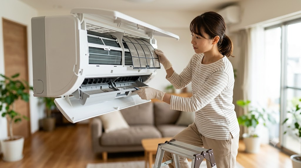 お掃除機能付きの正しい扱い方を表すイメージ画像