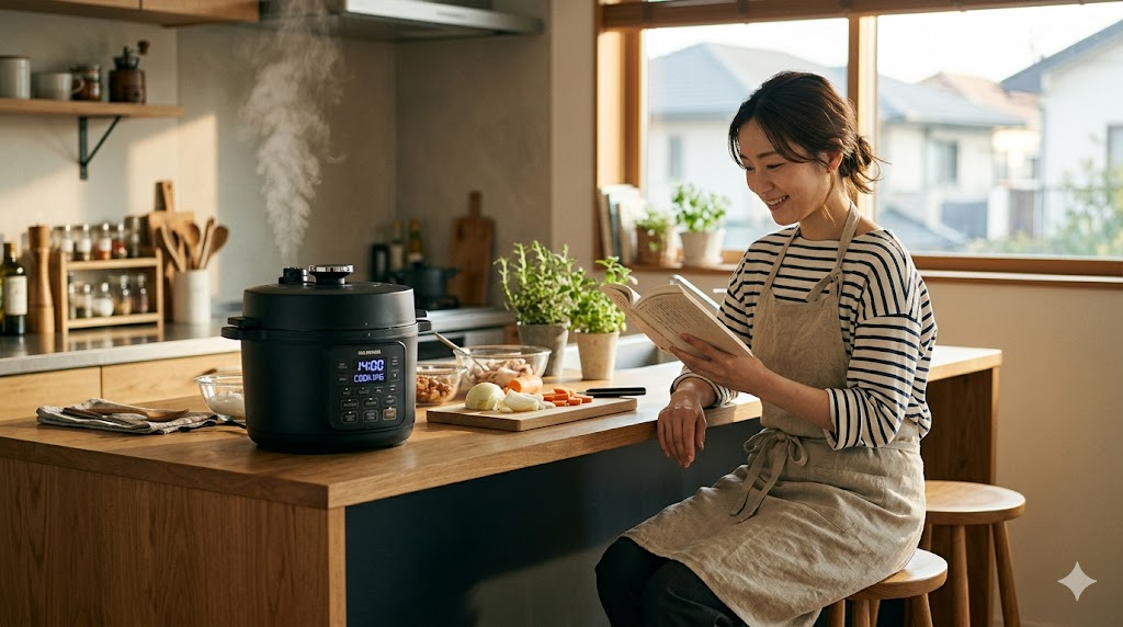 圧倒的なほったらかし調理で時短になるかを表すイメージ画像