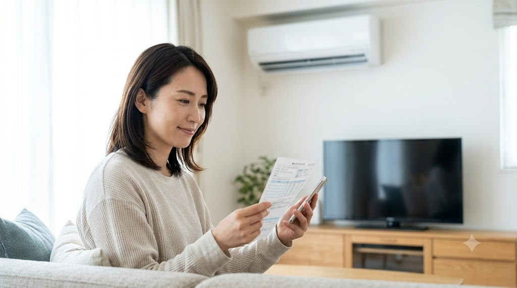 安心！エアコンの内部クリーンの電気代を表すイメージ画像