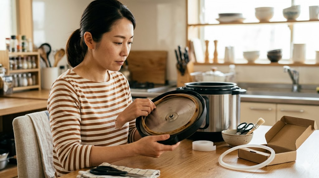 パッキンなどの消耗品は定期的に交換を表すイメージ画像