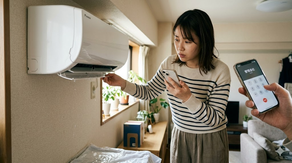 賃貸マンションは勝手に直さず管理会社へを表すイメージ画像