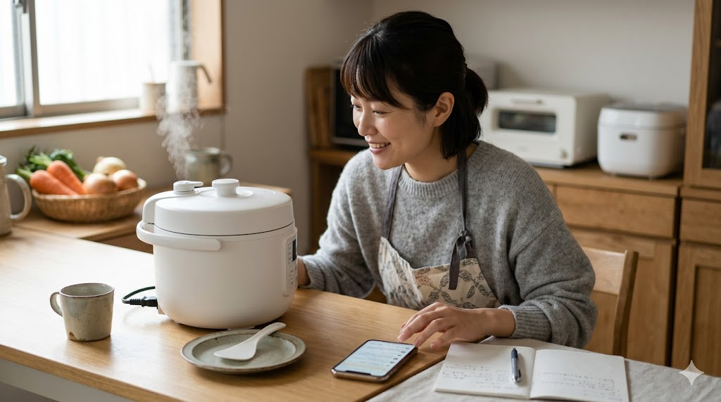 ニトリの電気圧力鍋の口コミの総合まとめを表すイメージ画像