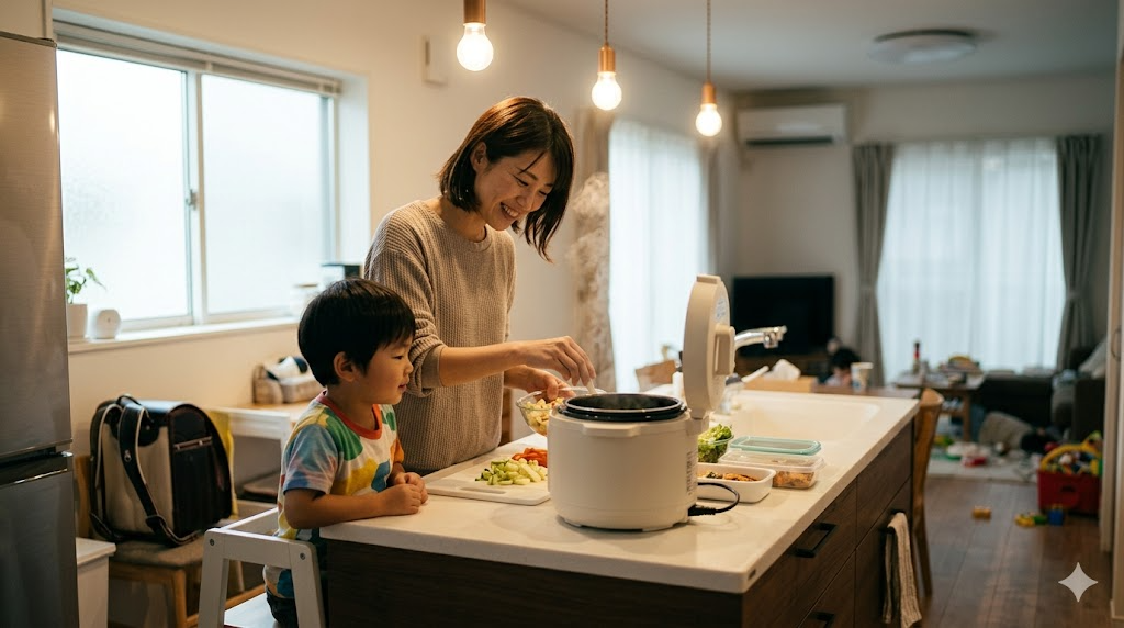 共働きや子育て中の家庭におすすめな理由を表すイメージ画像