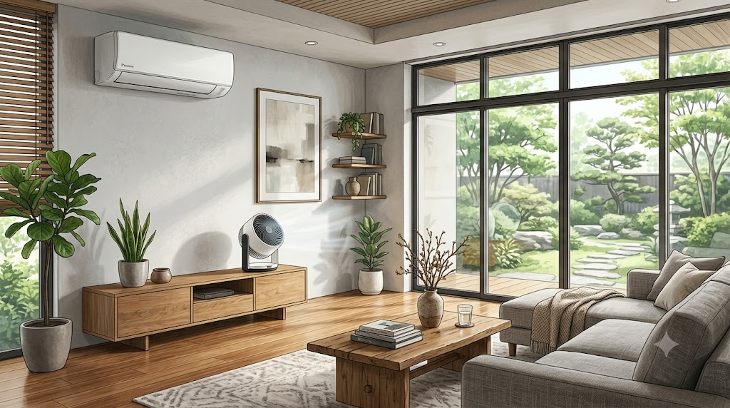 サーキュレーターとエアコンで電気代は安くなる？効果的な使い方のアイキャッチ画像