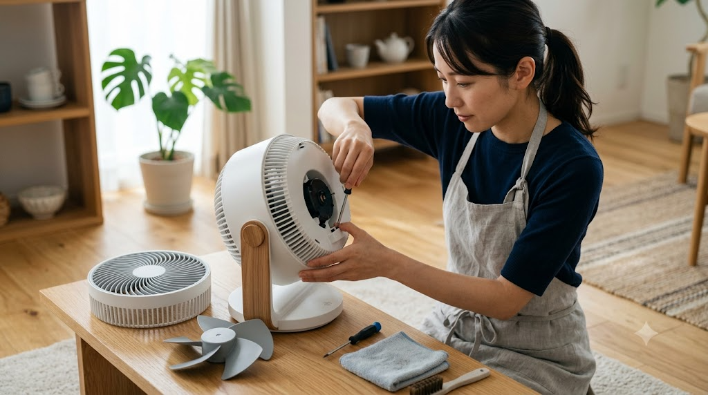サーキュレーターの掃除で外れない時の外し方と解決策のアイキャッチ画像