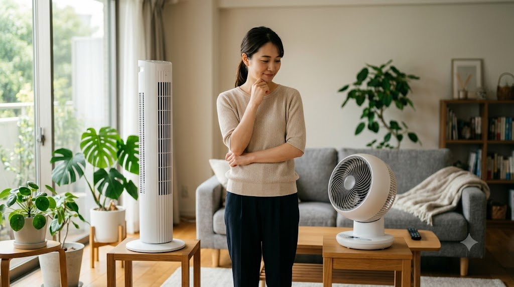 扇風機とサーキュレーターの違いやどっちがいいか選び方を解説のイメージ画像