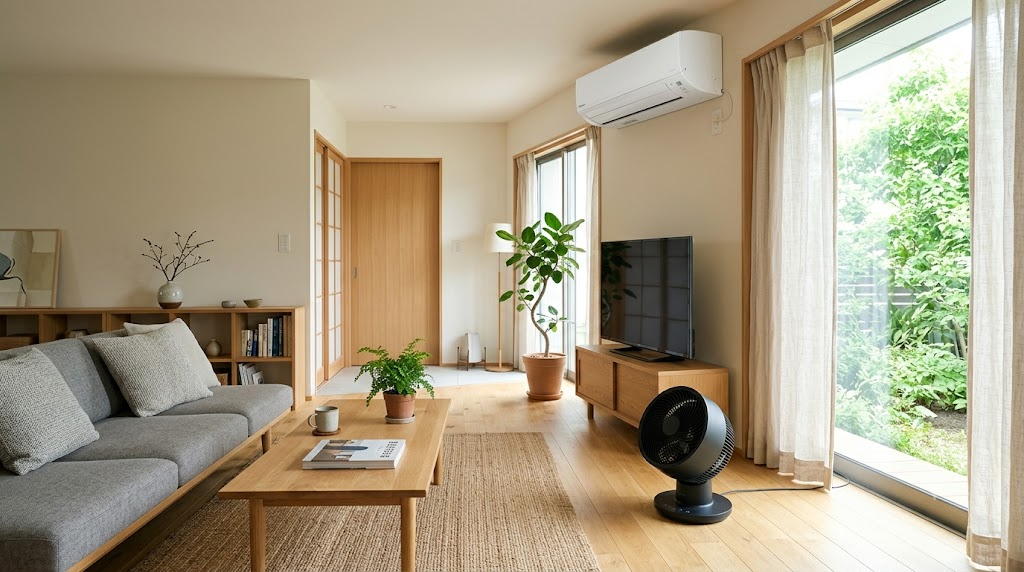 サーキュレーターとエアコンで電気代は安くなる?効果的な使い方のイメージ画像