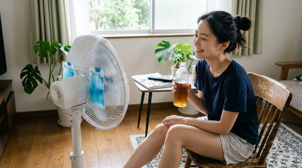 扇風機を涼しくする方法！手軽で快適な裏技のイメージ画像