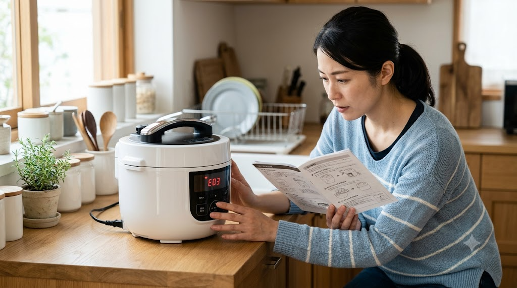 故障が疑われるおうちシェフの対処法を表すイメージ画像
