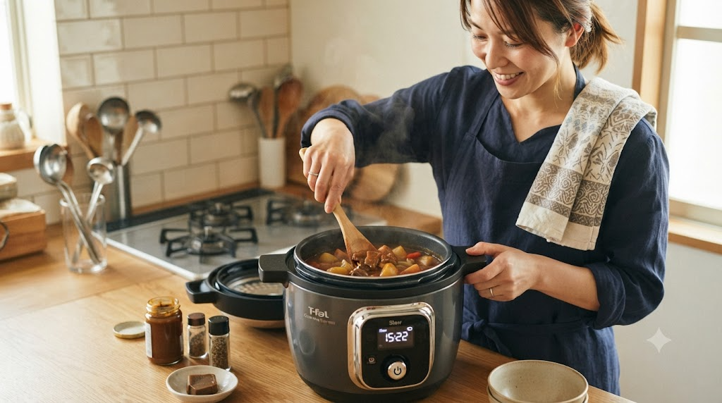 カレーやシチューを作る際の注意点を表すイメージ画像