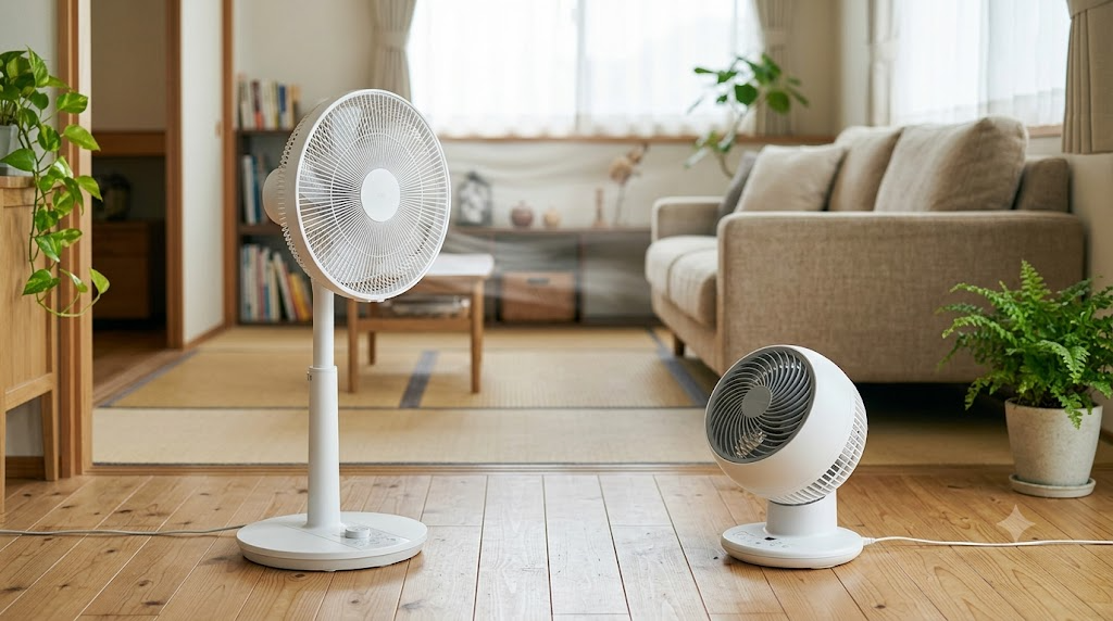 扇風機とサーキュレーターの違いの総まとめを表すイメージ画像